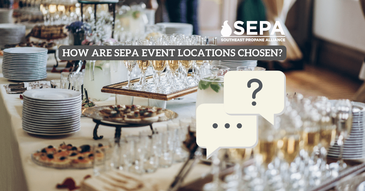 How are SEPA Event locations chosen?