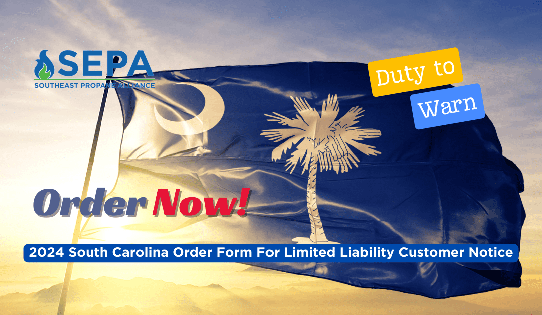 2024 South Carolina Order Form For Limited Liability Customer Notice