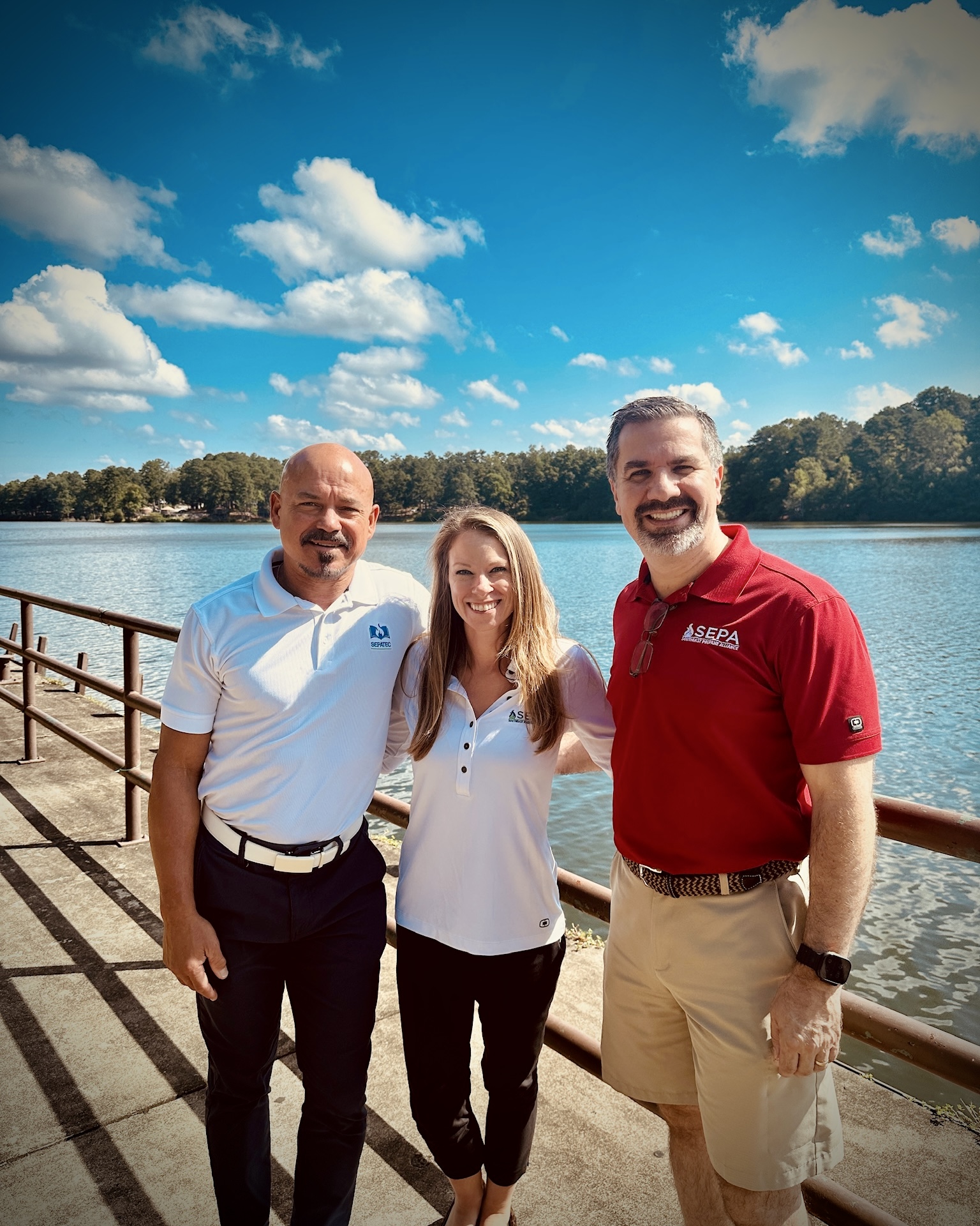 John Jessup, John Peña, Melissa Green Site Visit Atlanta Evergreen Lakeside Resort